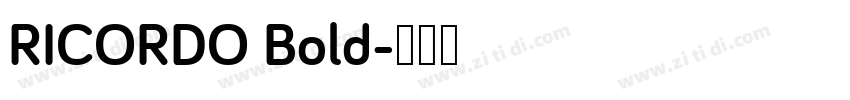 RICORDO Bold字体转换